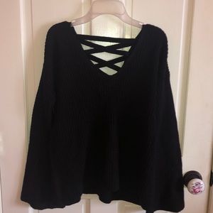 NWOT Black V Neck Sweater